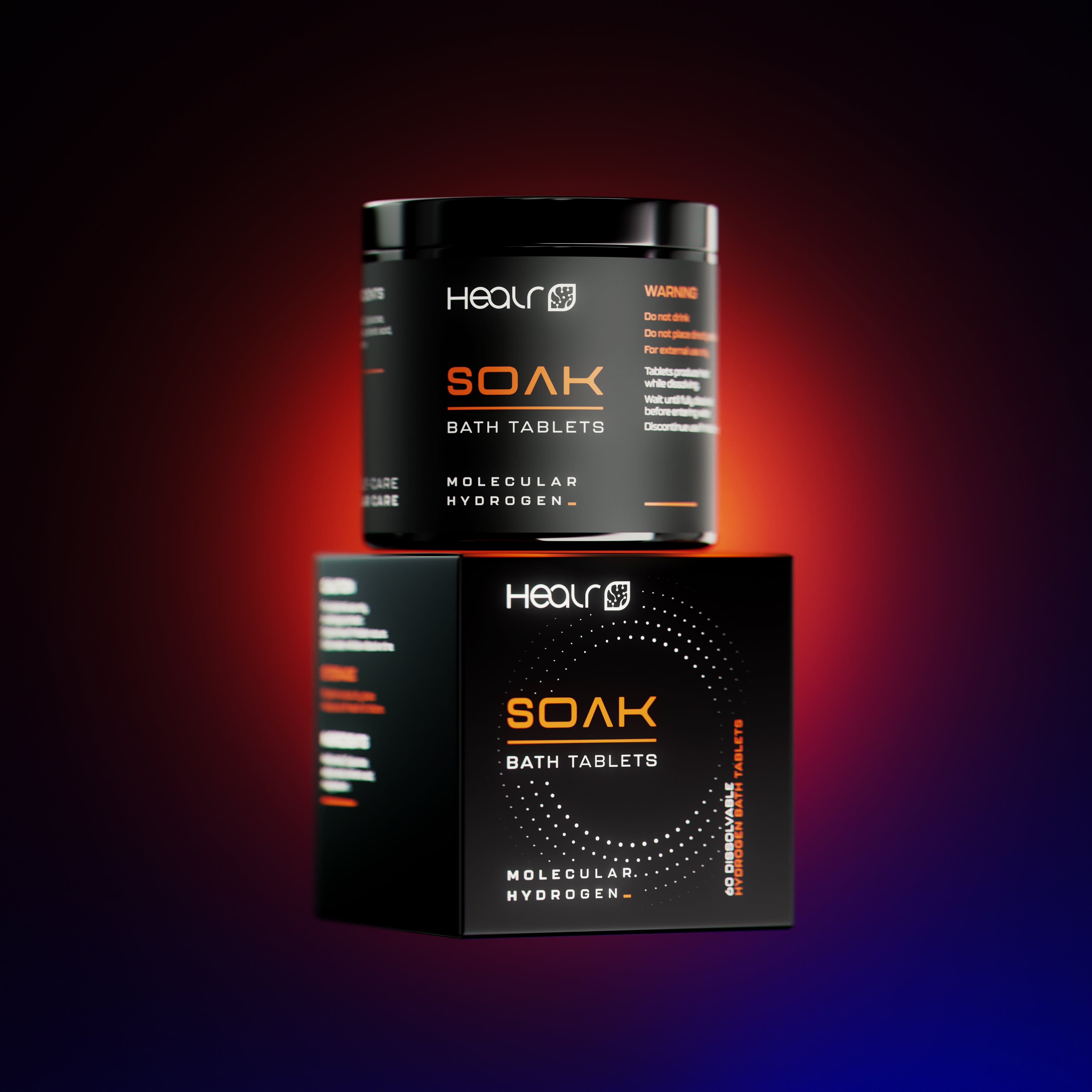 HEALR S0AK MOLECULAR HYDROGEN BATH TABLETS - HEALR