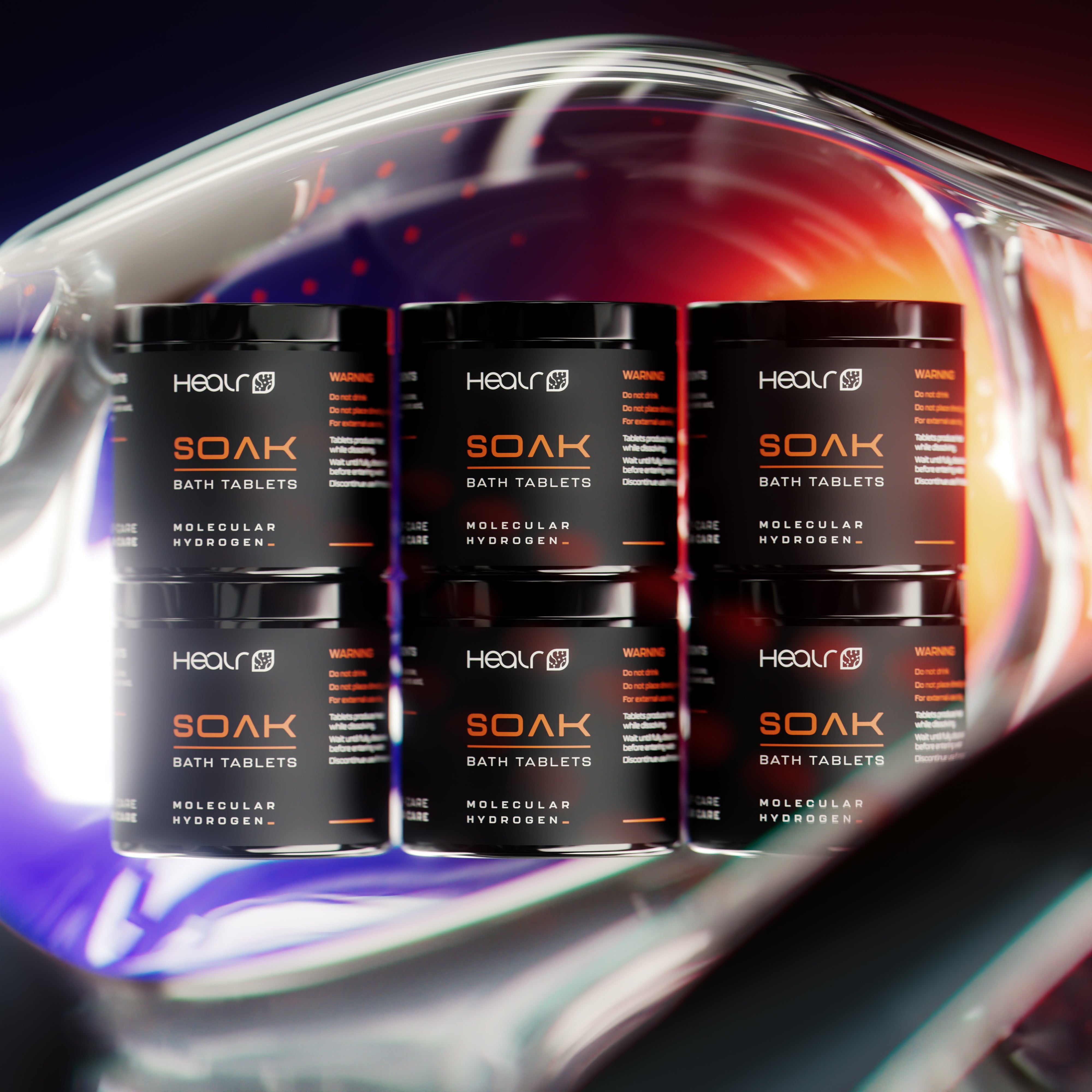 HEALR S0AK MOLECULAR HYDROGEN BATH TABLETS - HEALR