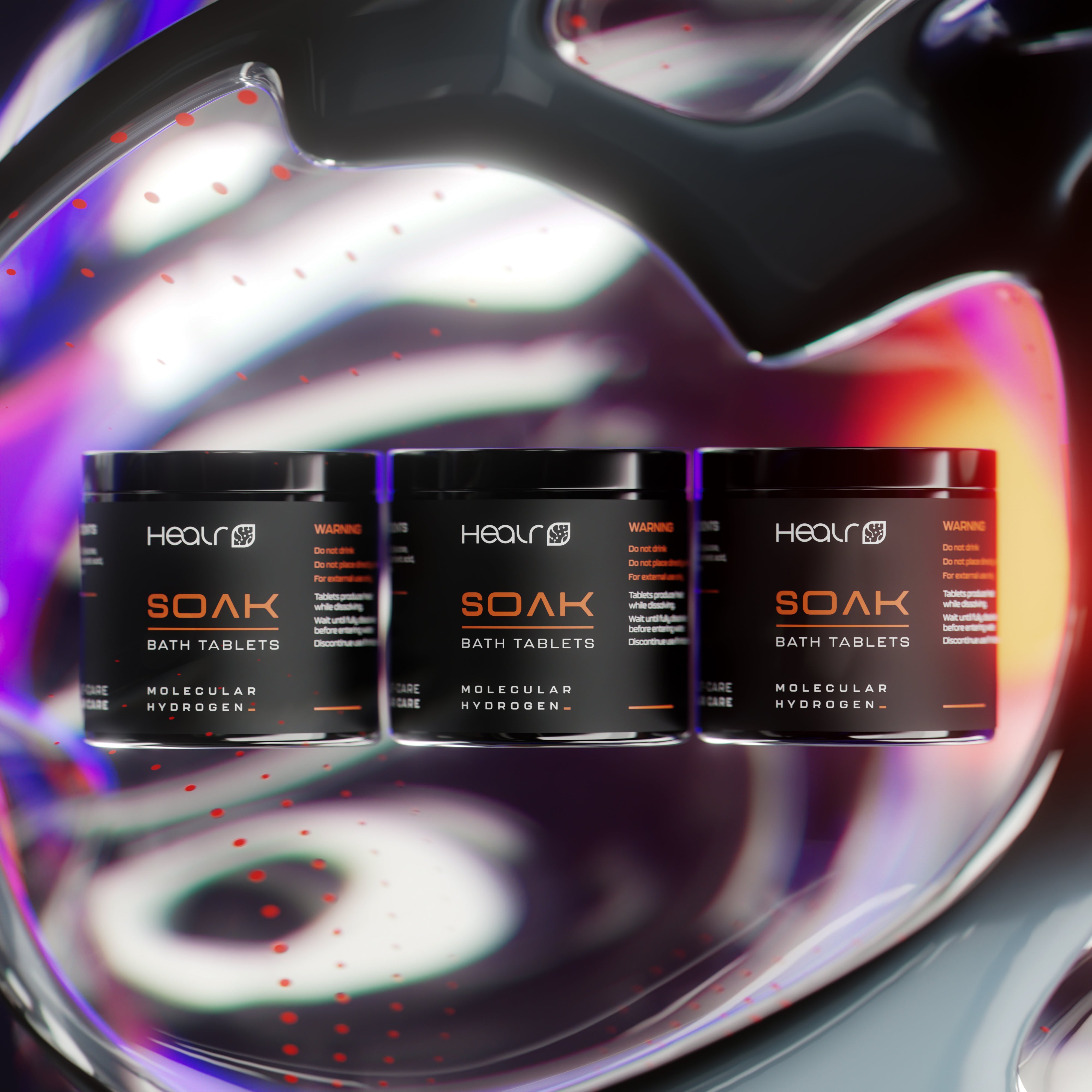 HEALR S0AK MOLECULAR HYDROGEN BATH TABLETS - HEALR